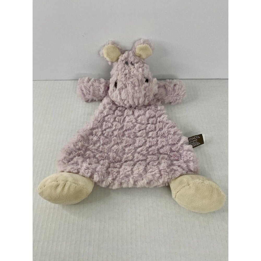 Nat & Jules Purple Cozies Harlow The Hippo Rattle Plush‎ Security Lovey Demdaco